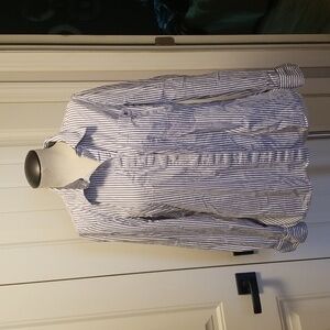Tommy Hilfiger Cotton Button Down Business Casual Office Staple Size Large Women